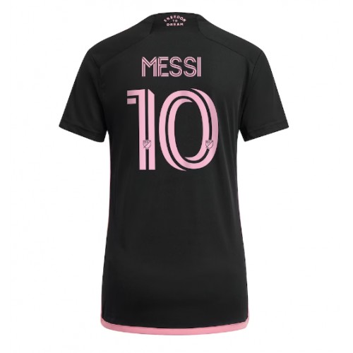 Maillot de foot Inter Miami Lionel Messi #10 Extérieur Femmes 2023-24 Manches Courte